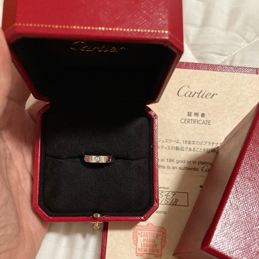 💯 Authentic Cartier Love ring single diamond 💎